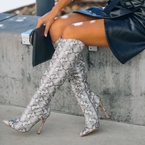 Knee high Python Boot